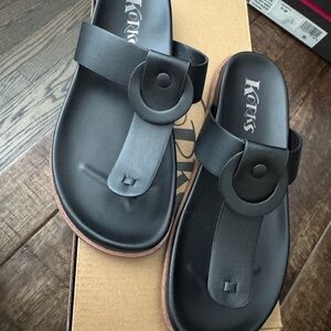 Kork-Ease Black Sandals